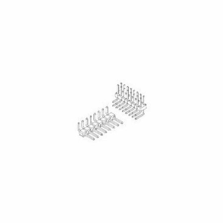 FCI Board Connector, 72 Contact(S), 2 Row(S), Female, Right Angle, 0.1 Inch Pitch, Solder Terminal,  77317-104-72LF